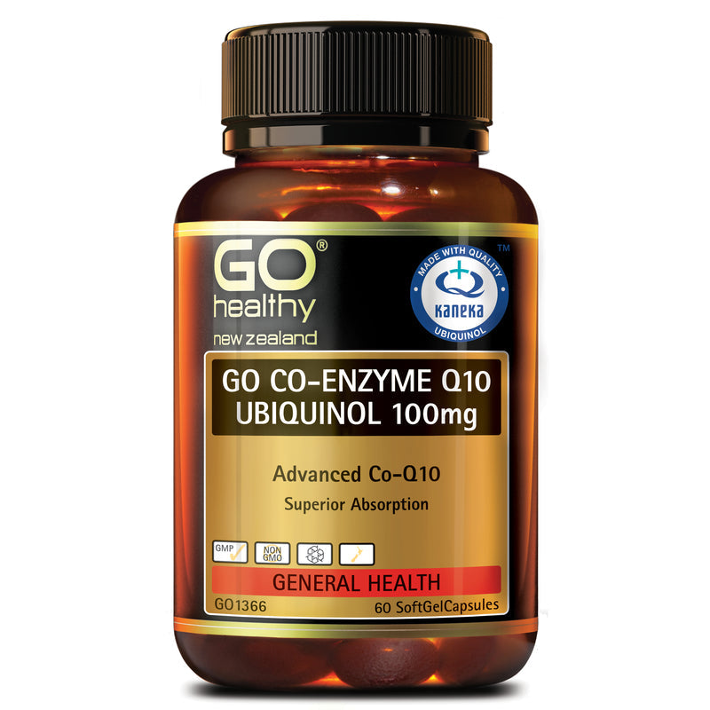 GO Healthy GO Co-Enzyme Q10 Ubiquinol 100mg Capsules 60