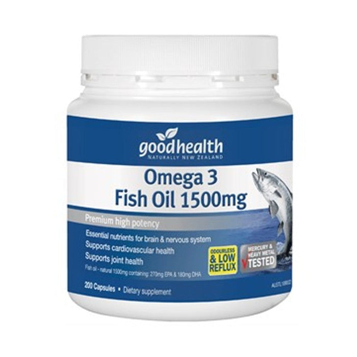 Good Health Omega-3 Fish Oil 1500mg Capsules 200