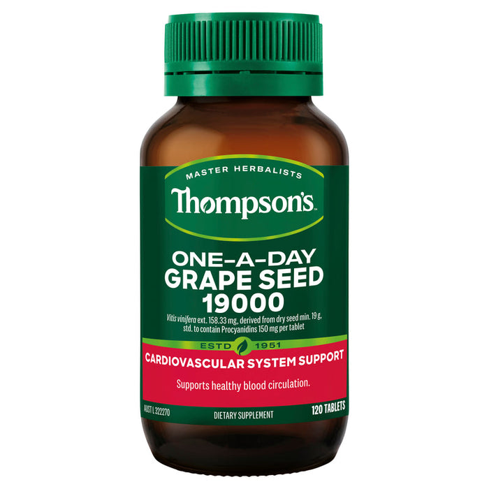 Thompsons Grape Seed 19,000 One-a-Day Tablets 120