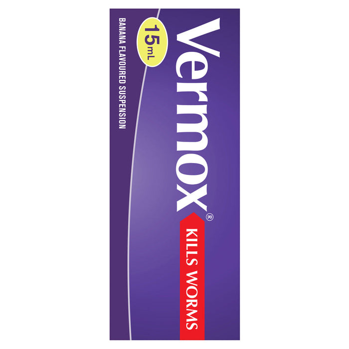 Vermox Suspension 15ml - Banana Flavoured