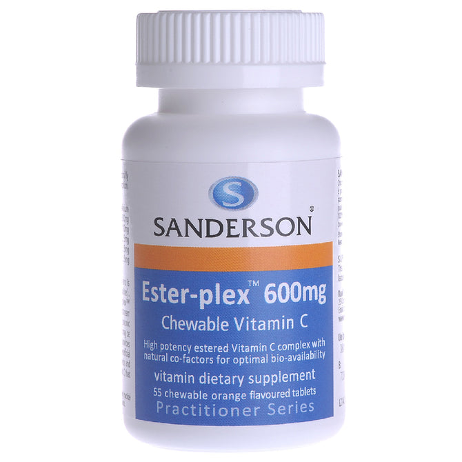 Sanderson Ester-plex Vitamin C 600mg Orange Chewable Tablets 55