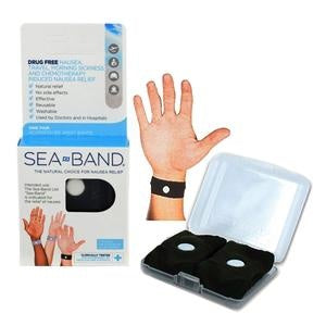 Sea-Band Nausea Relief ADULT Wrist Band - BLACK