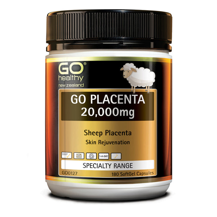 GO Healthy GO Placenta 20,000mg Capsules 180