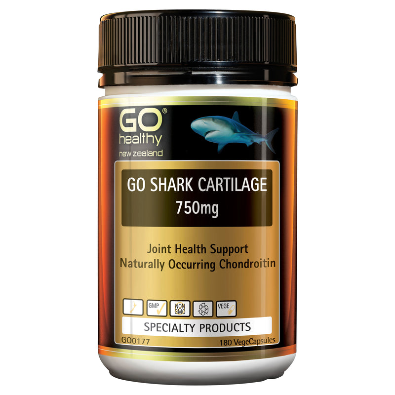 GO Healthy GO Shark Cartilage 750mg Capsules 180