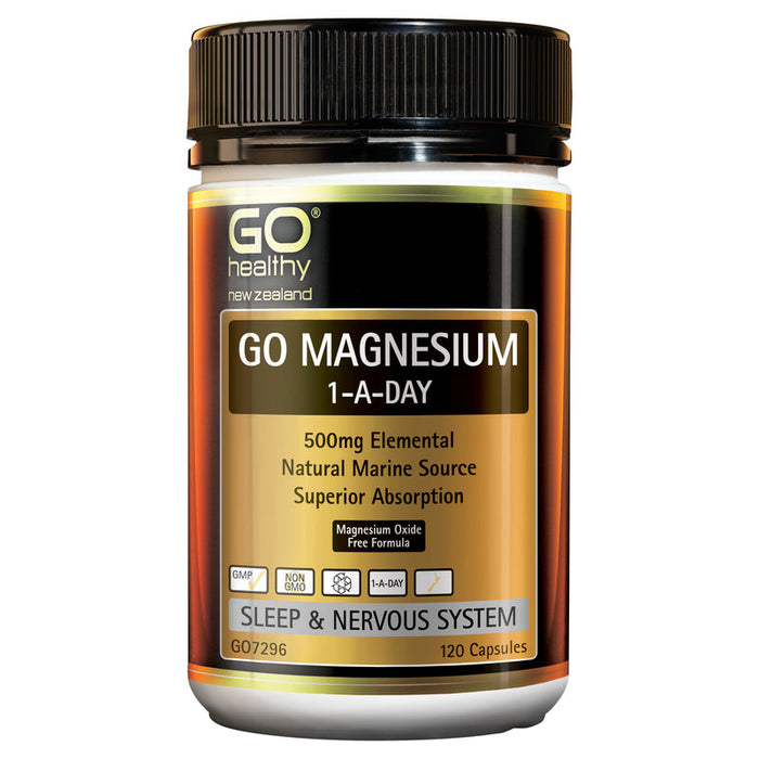 GO Healthy GO Magnesium 1-a-Day 500mg Capsules 120