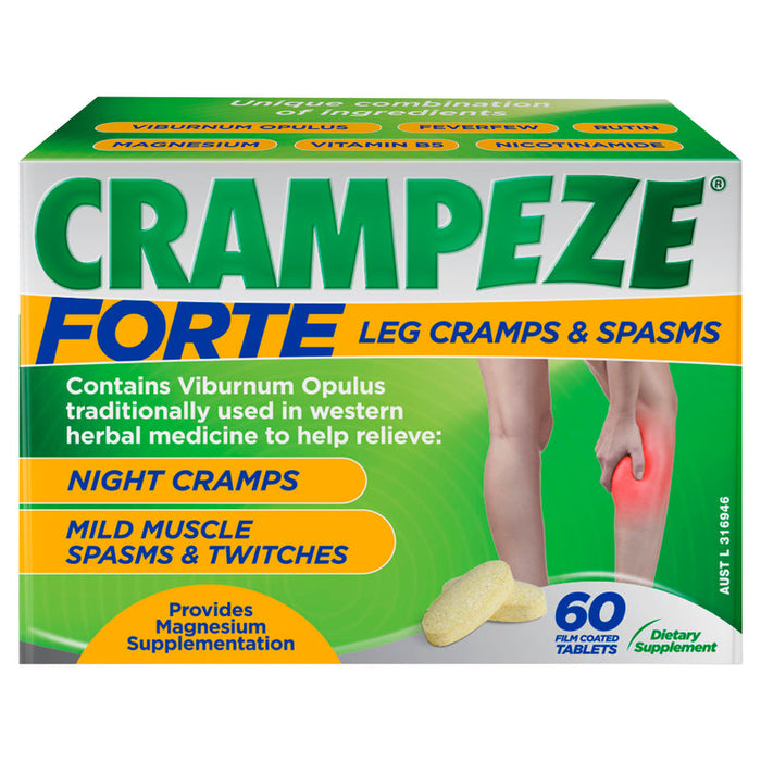 CRAMPEZE Forte Leg Cramps & Spasms Night Tablets 60