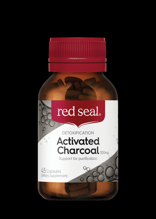 Red Seal Activated Charcoal 300mg Capsules 45