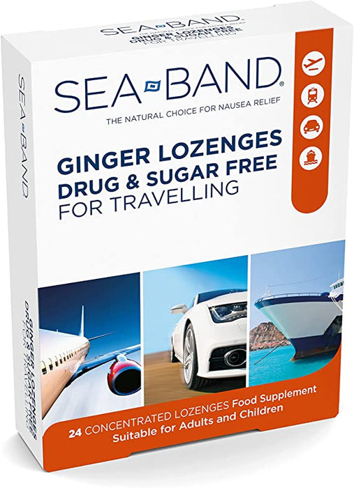 Sea-Band Anti-Nausea Ginger Lozenges 24pk