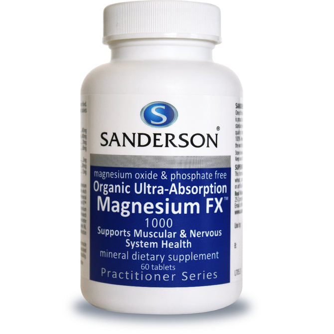 Sanderson Organic Ultra Absorption Magnesium FX 1000 Tablets 60