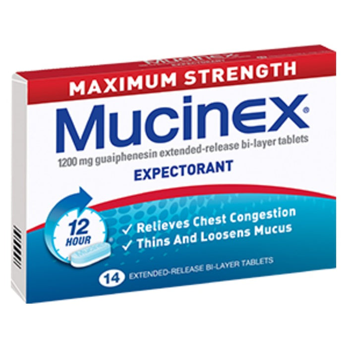 Mucinex Chesty Cough Maximum Strength Tablets 14