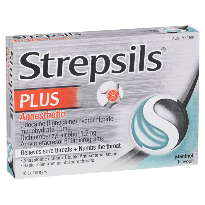 Strepsils Plus Anaesthetic Lozenges 16 - Menthol