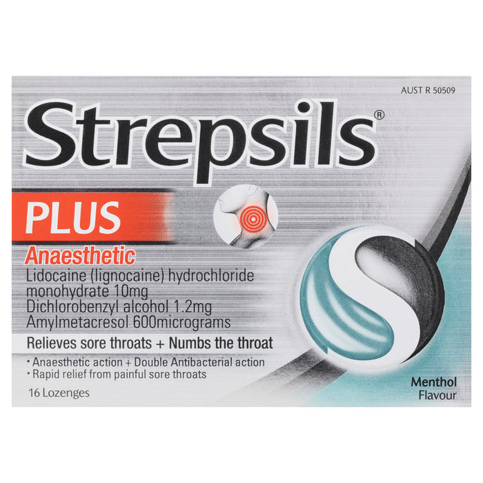 Strepsils Plus Anaesthetic Lozenges 16 - Menthol