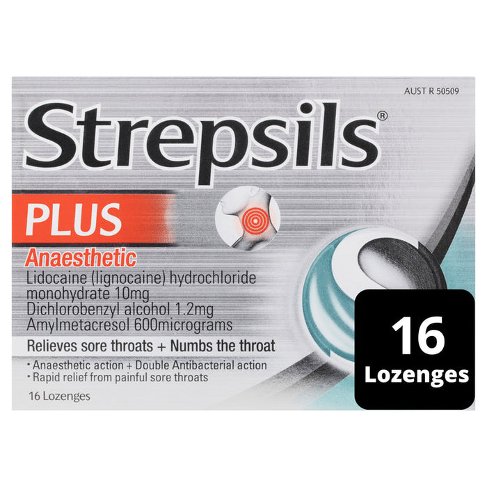 Strepsils Plus Anaesthetic Lozenges 16 - Menthol