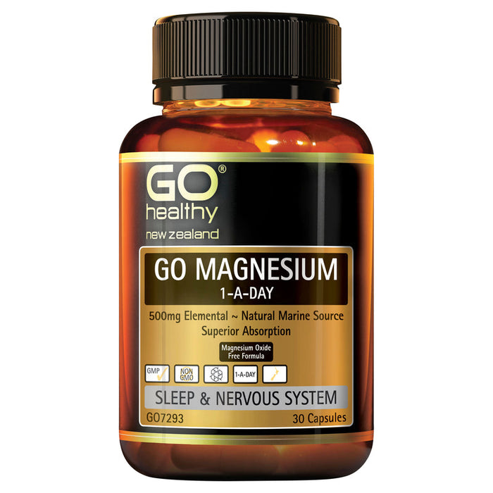 GO Healthy GO Magnesium 1-a-Day 500mg Capsules 30