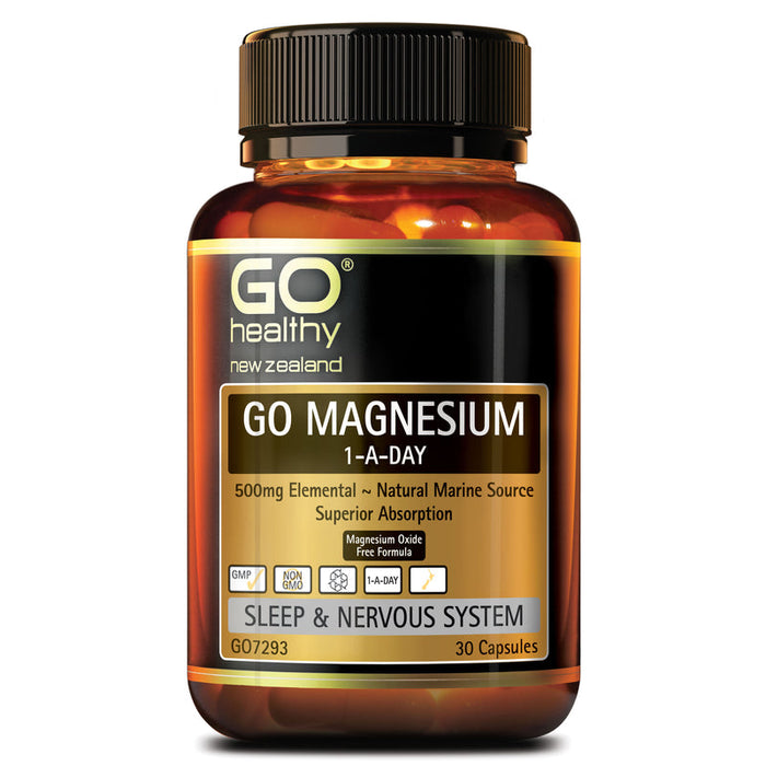 GO Healthy GO Magnesium 1-a-Day 500mg Capsules 30