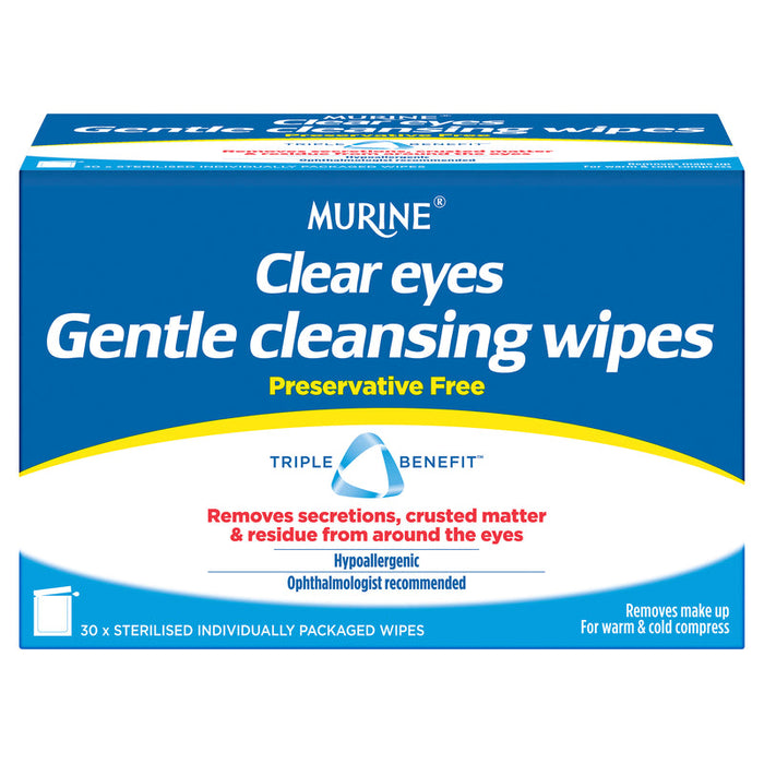 CLEAR EYES Cleansing Wipes 30pk