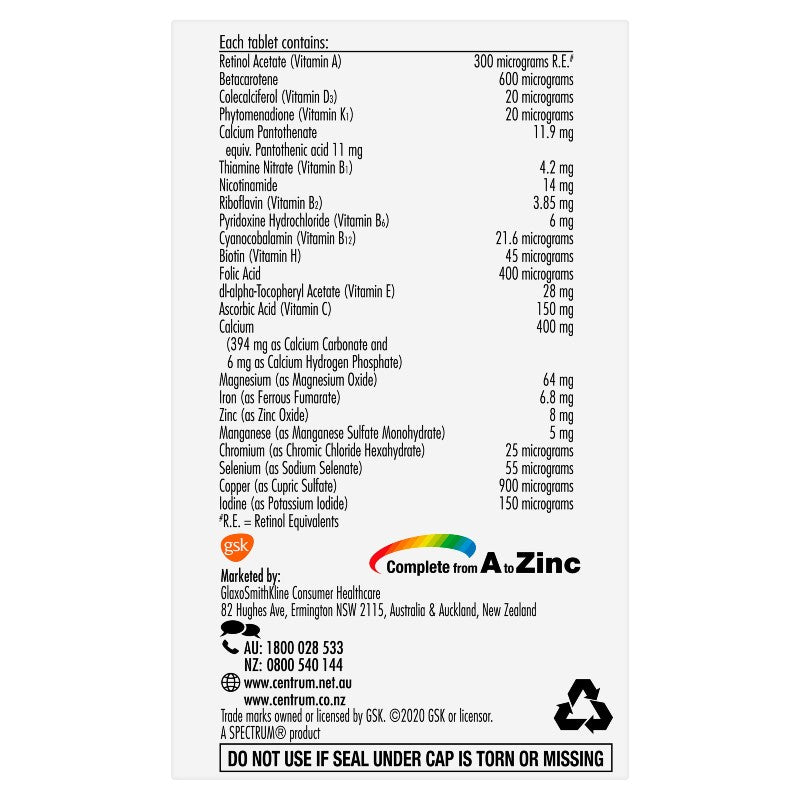 Centrum for Women Tablets 60