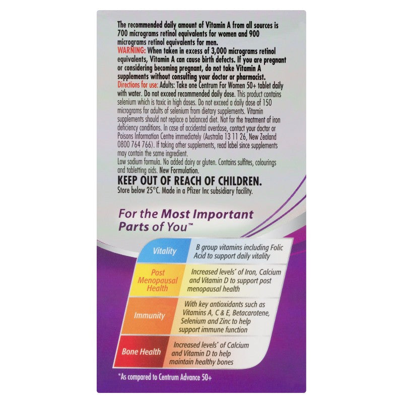 Centrum for Women 50+ Tablets 90