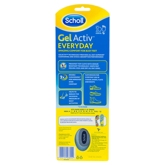 Scholl Gel Activ Insoles Everyday Men