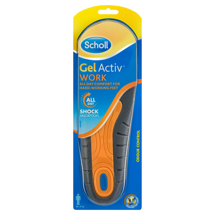 Scholl Gel Activ Insoles Work Men