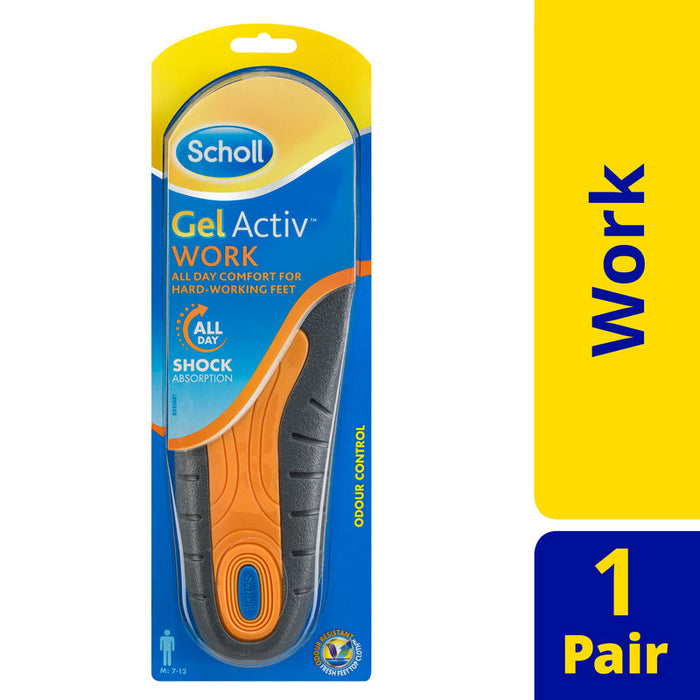 Scholl Gel Activ Insoles Work Men