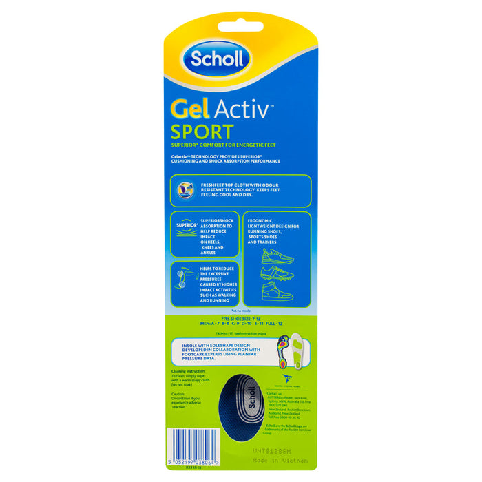 Scholl Gel Activ Insoles Sport Men