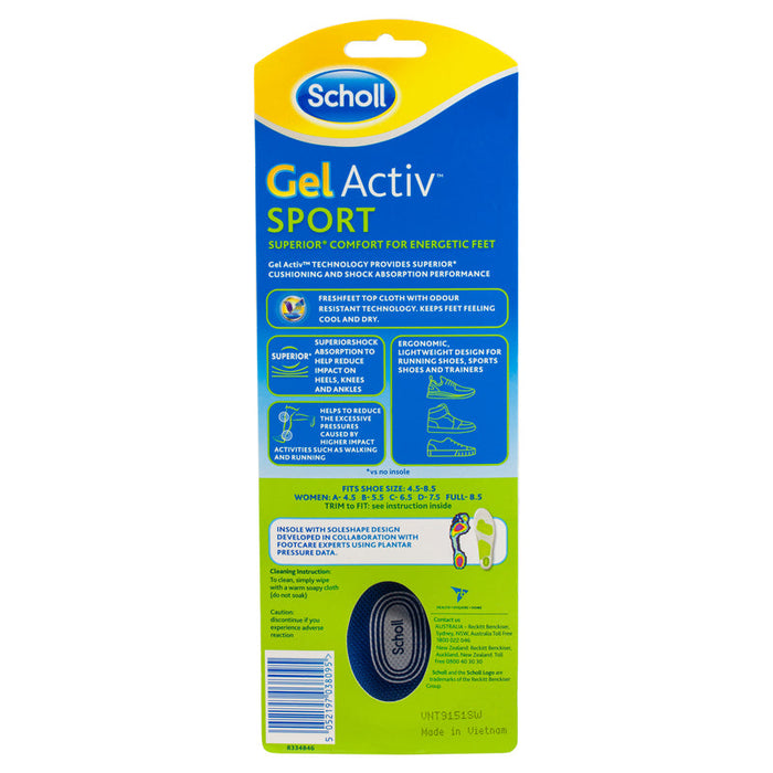 Scholl Gel Activ Insoles Sport Women