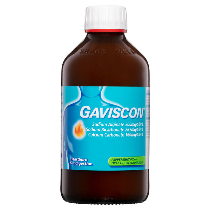 Gaviscon Liquid 600ml - Peppermint