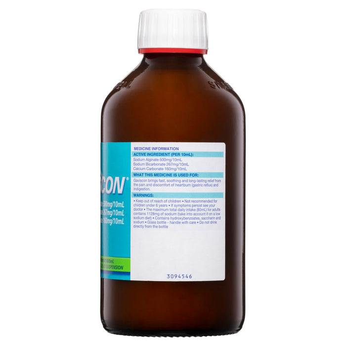 Gaviscon Liquid 600ml - Peppermint