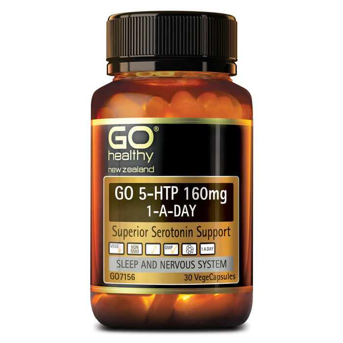 GO Healthy GO 5-HTP 160mg 1-A-Day Capsules 30