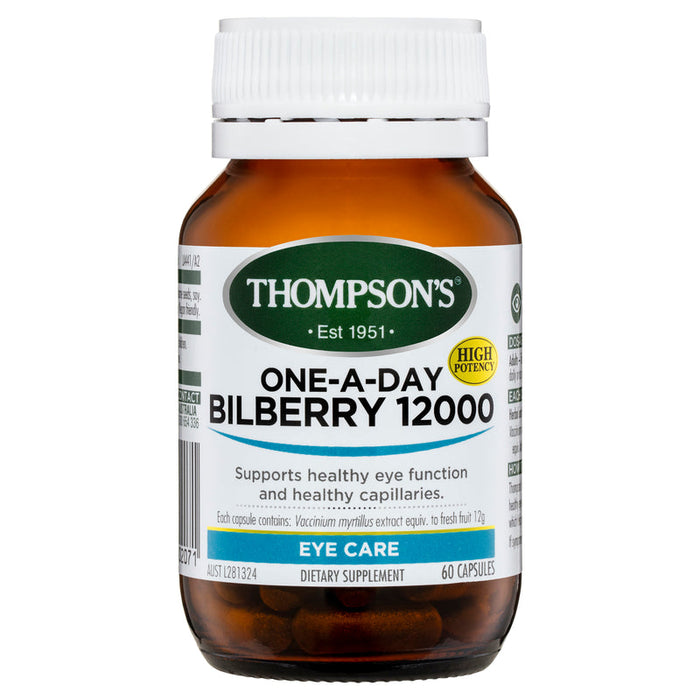 Thompsons Bilberry 12,000 One-a-Day Capsules 60