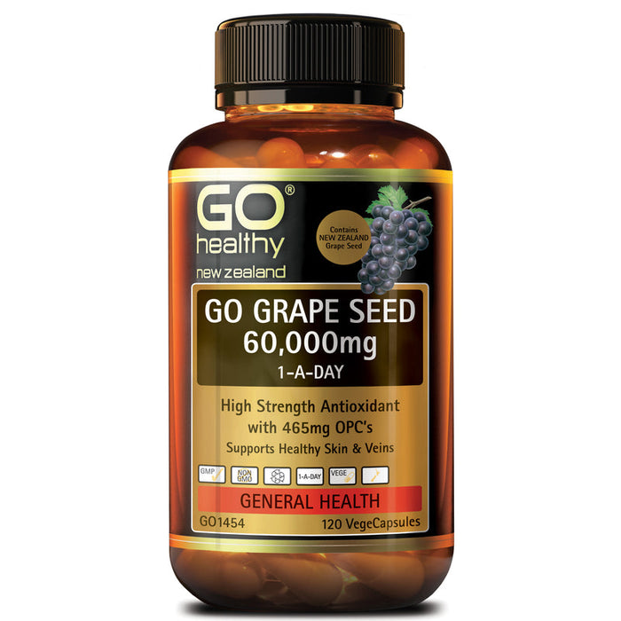 GO Healthy GO Grape Seed 60,000mg Capsules 120