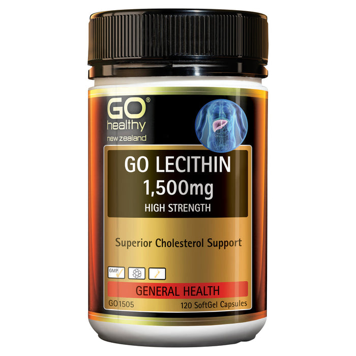 GO Healthy GO Lecithin 1,500mg Capsules 120