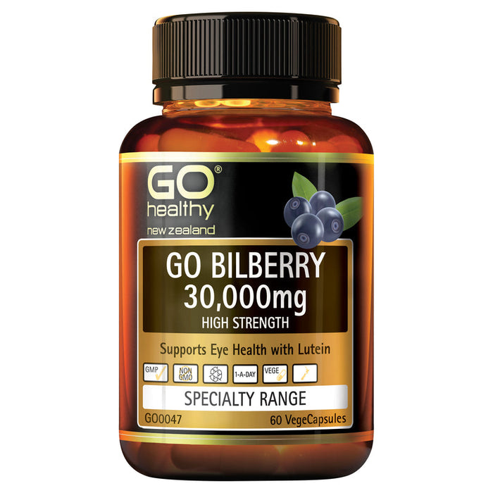 GO Healthy GO Bilberry 30,000mg Capsules 60