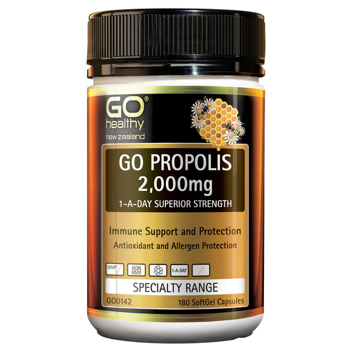 GO Healthy GO Propolis 2000mg 1-A-Day Capsules 180