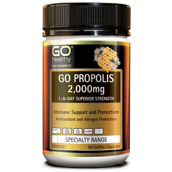 GO Healthy GO Propolis 2000mg 1-A-Day Capsules 180