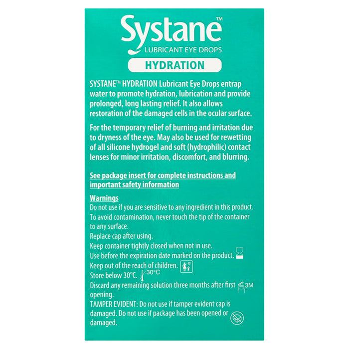 Systane Hydration Lubricant Eye Drops 10ml