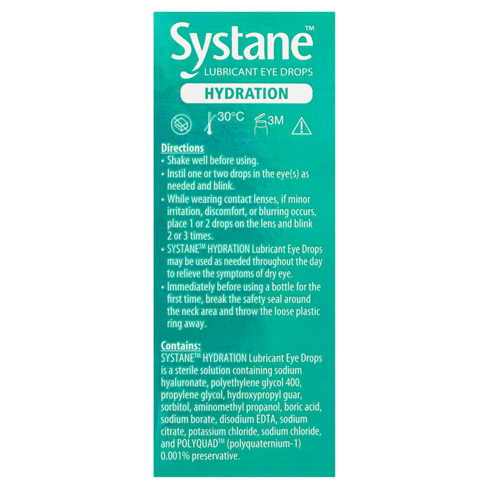 Systane Hydration Lubricant Eye Drops 10ml