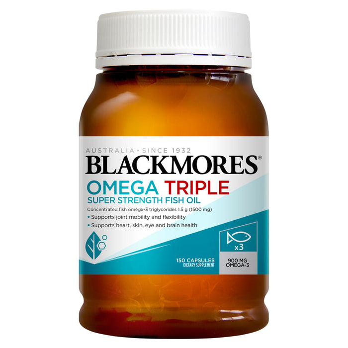 Blackmores Omega Triple Super Strength Fish Oil Capsules 150