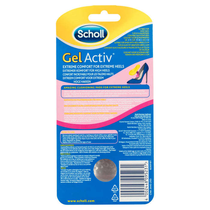 Scholl Gel Activ Insoles Extreme Heels