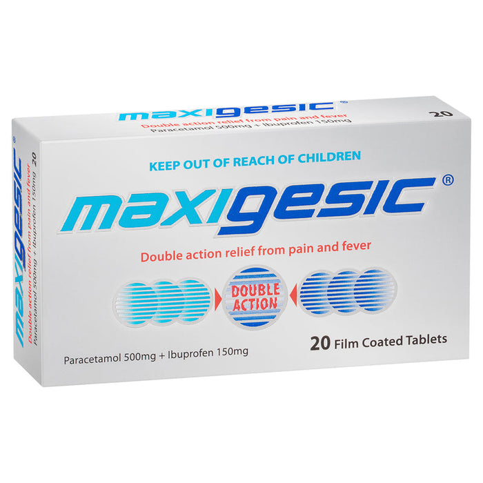 Maxigesic Double Action Pain Relief Tablets 20