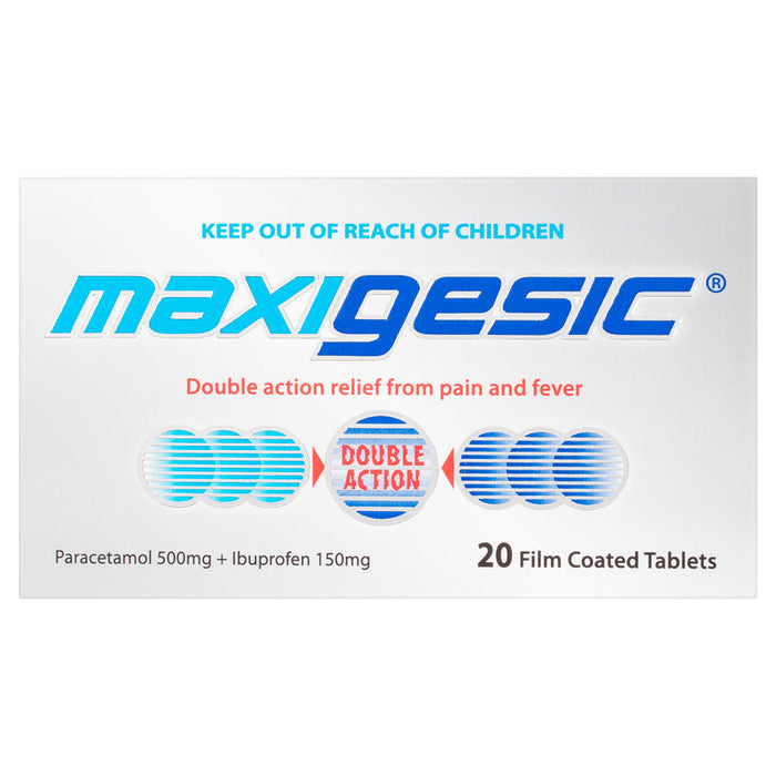 Maxigesic Double Action Pain Relief Tablets 20