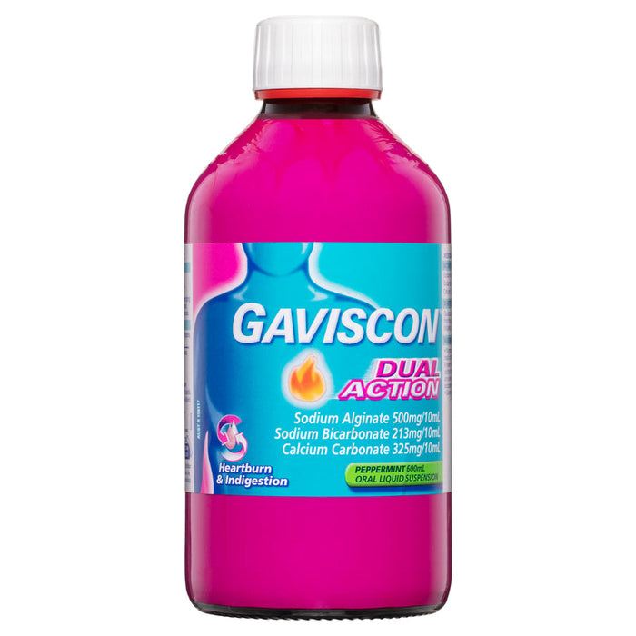 Gaviscon DUAL ACTION Liquid 600ml - Peppermint