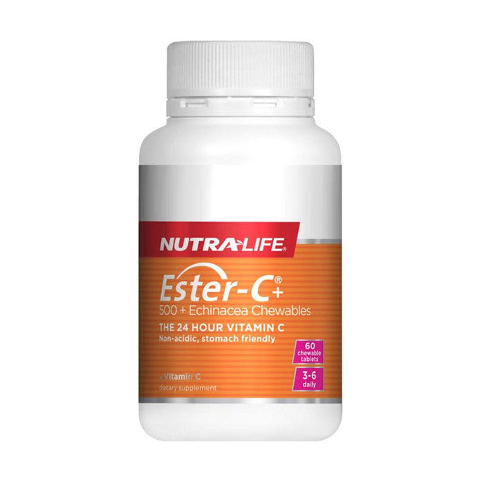 Nutralife Ester C with Echinacea Chewable Tablets 60