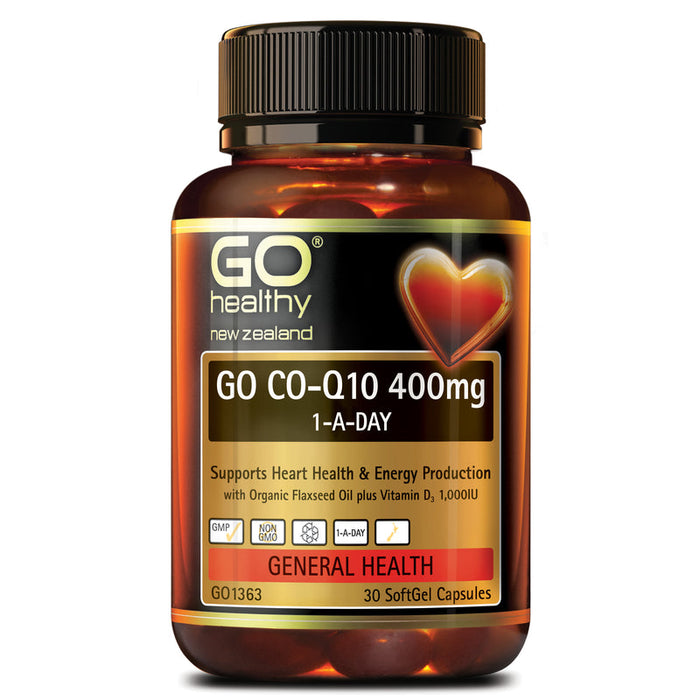 GO Healthy GO Co-Q10 400mg 1-A-Day Capsules 30