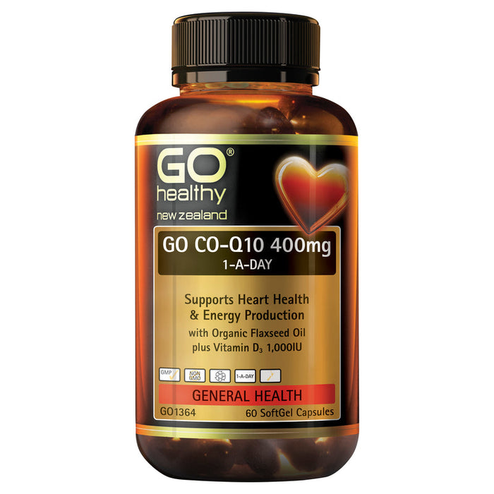 GO Healthy GO Co-Q10 400mg 1-A-Day Capsules 60