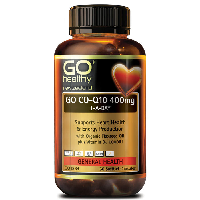 GO Healthy GO Co-Q10 400mg 1-A-Day Capsules 60