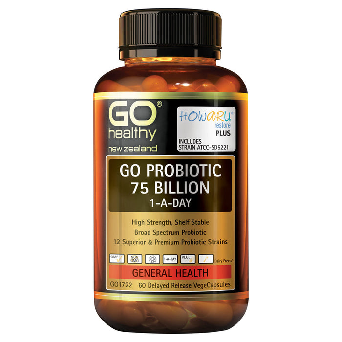 GO Healthy GO Probiotic 75 Billion 1-A-Day Capsules 60