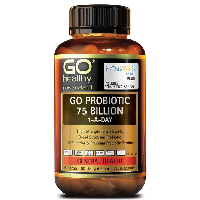 GO Healthy GO Probiotic 75 Billion 1-A-Day Capsules 60