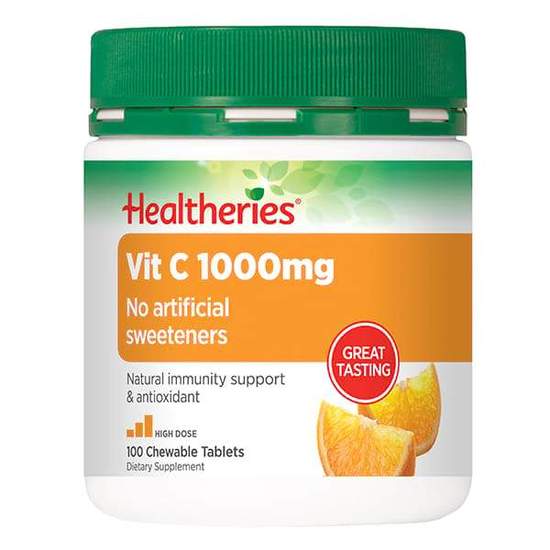 Healtheries Vit C 1000mg Chewable Tablets 100